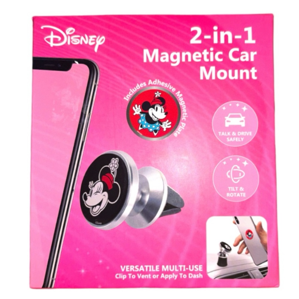 Disney 2-in-1 Magnetic Car Mount Minnie Mouse